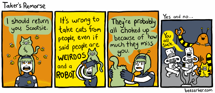 Cats like video games more than they like bees, but less than they like balls of lint and/or their own fur.