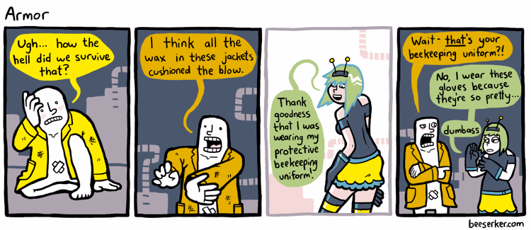 Seriously, bees and zettai ryouiki should never mix