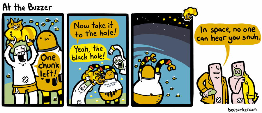 There was going to be a Buzz Aldrin joke in there, but I exhausted my awful bee pun quota at the title.
