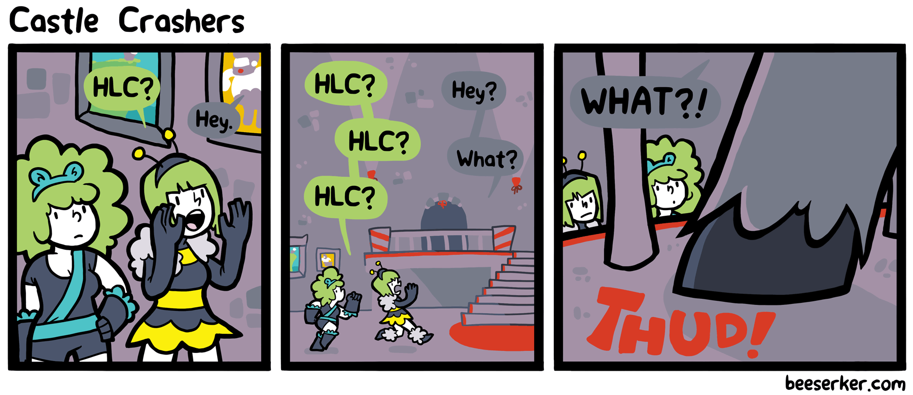 If Trigona looks freaked out in the last panel, it's just because she'd never seen stairs before.